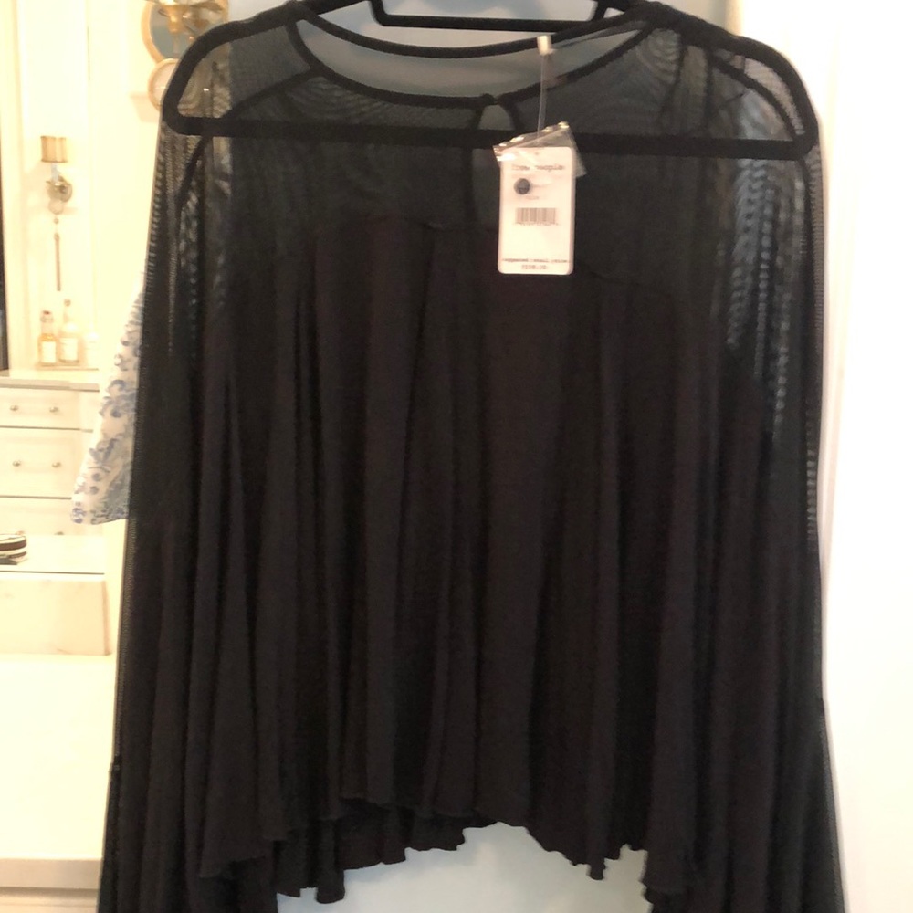 NWT FREE PEOPLE BOACK FLOWING DRAPE PONCHO